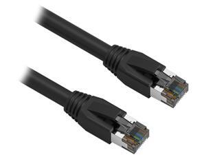 Nippon Labs 60CAT8-0.5-24BK Cat 8 Ethernet Cable 0.5 feet - Black | 2GHz, 40G, 24AWG, S/FTP - Shielded Latest 40Gbps 2000Mhz SFTP Patch Cord - in Wall, Outdoor for Router, Modem, Gaming etc. Nippon Labs 60CAT8-0.5-24BK Cat 8 Ethernet Cable 0.5 feet - Black | 2GHz, 40G, 24AWG, S/FTP - Shielded Latest 40Gbps 2000Mhz SFTP Patch Cord - in Wall, Outdoor for Router, Modem, Gaming etc.