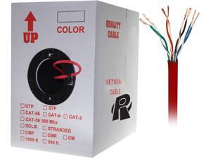 Nippon Labs 50CP-C6-ST-1K-RD 1000 ft. Bare Copper 24AWG Cat6 Bulk Cable, Stranded Wire - Red Nippon Labs 50CP-C6-ST-1K-RD 1000 ft. Bare Copper 24AWG Cat6 Bulk Cable, Stranded Wire - Red