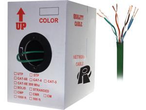 Nippon Labs 50CP-C6-ST-1K-GN 1000 ft. Bare Copper 24AWG Cat6 Bulk Cable, Stranded Wire - Green Nippon Labs 50CP-C6-ST-1K-GN 1000 ft. Bare Copper 24AWG Cat6 Bulk Cable, Stranded Wire - Green