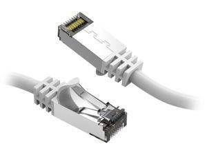 Nippon Labs 60CAT8-10-26WT Cat8 Ethernet Cable 10 feet Slim Series - White | 2GHz, 40G, S/FTP - Shielded 40Gbps 2000Mhz SFTP Patch Cord, Cat8 RJ45 Cable - in Wall, Outdoor for Router, Modem, etc. Nippon Labs 60CAT8-10-26WT Cat8 Ethernet Cable 10 feet Slim Series - White | 2GHz, 40G, S/FTP - Shielded 40Gbps 2000Mhz SFTP Patch Cord, Cat8 RJ45 Cable - in Wall, Outdoor for Router, Modem, etc.