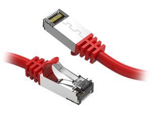 Nippon Labs 60CAT8-0.5-26RD Cat8 Ethernet Cable 0.5 feet Slim Series - Red | 2GHz, 40G, S/FTP - Shielded 40Gbps 2000Mhz SFTP Patch Cord, Cat8 RJ45 Cable - in Wall, Outdoor for Router, Modem, etc. Nippon Labs 60CAT8-0.5-26RD Cat8 Ethernet Cable 0.5 feet Slim Series - Red | 2GHz, 40G, S/FTP - Shielded 40Gbps 2000Mhz SFTP Patch Cord, Cat8 RJ45 Cable - in Wall, Outdoor for Router, Modem, etc.