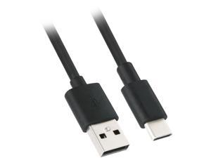 Nippon Labs 50USB2-CM-AM-3 3 ft. USB-C Male to USB A Male Charge and Data Transfer Cable - Black