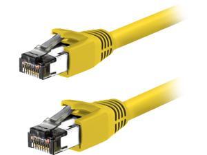 Nippon Labs 60CAT8-0.5-24YW-10P Cat 8 Ethernet Cable 0.5 feet - Yellow | 2GHz, 40G, 24AWG, S/FTP - Shielded Latest 40Gbps 2000Mhz SFTP Patch Cord Nippon Labs 60CAT8-0.5-24YW-10P Cat 8 Ethernet Cable 0.5 feet - Yellow | 2GHz, 40G, 24AWG, S/FTP - Shielded Latest 40Gbps 2000Mhz SFTP Patch Cord