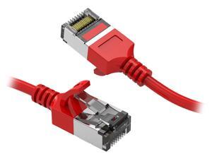Nippon Labs 60CAT8-1-30RD 1 ft. Cat 8 Red U/FTP Slim Ethernet Network Cable 30AWG - Latest 40Gbps 2000Mhz RJ45 Patch Cord Nippon Labs 60CAT8-1-30RD 1 ft. Cat 8 Red U/FTP Slim Ethernet Network Cable 30AWG - Latest 40Gbps 2000Mhz RJ45 Patch Cord