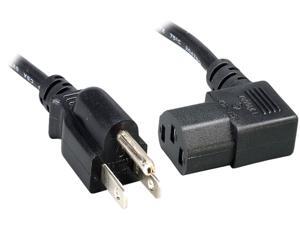 Nippon Labs 18 AWG Right Angle Standard Power Cord NEMA 5-15P to C13, 10A, 125V, 10 ft. Black Power Cable NEMA 5-15P to IEC-60320-C13 Nippon Labs 18 AWG Right Angle Standard Power Cord NEMA 5-15P to C13, 10A, 125V, 10 ft. Black Power Cable NEMA 5-15P to IEC-60320-C13