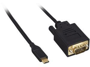 Nippon Labs USB 3.1 Type C Male to VGA Male Cable, 3 ft. M-M, Black Adapter Cable Nippon Labs USB 3.1 Type C Male to VGA Male Cable, 3 ft. M-M, Black Adapter Cable