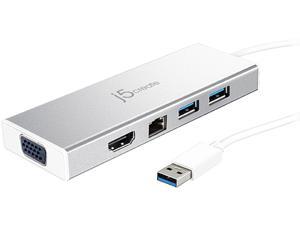 j5create USB 3.0 Mini Dock with Ethernet, VGA and HDMI Ports