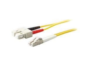 AddOn 10m Single-Mode Fiber (SMF) Duplex SC/LC OS1 Yellow Patch Cable AddOn 10m Single-Mode Fiber (SMF) Duplex SC/LC OS1 Yellow Patch Cable