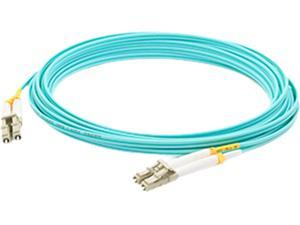 AddOn 15m Laser Optimized Multi-Mode fiber (LOMM) Duplex LC/LC OM4 Aqua Patch Cable