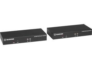 Black Box KVXLCHF-100 KVX Series KVM Extender over Fiber - 4K, Single-Head, HDMI, USB 2.0, Serial, Audio, Local Video