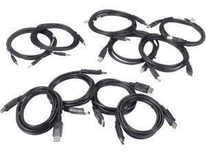 Black Box 10 ft. Secure KVM Dual-Head DisplayPort Cable Kit with CAC SKVMCBL-DHDP-10C Black Box 10 ft. Secure KVM Dual-Head DisplayPort Cable Kit with CAC SKVMCBL-DHDP-10C