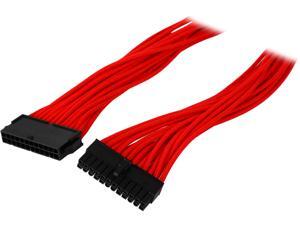 Phanteks PH-CB24P_RD 1.64 ft. (0.50 m) 24 Pin M/B Premium Sleeved Extension cable Phanteks PH-CB24P_RD 1.64 ft. (0.50 m) 24 Pin M/B Premium Sleeved Extension cable
