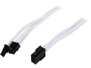 Phanteks PH-CB8V_WT 1.64 ft. (0.50m) 8 to 8 (6+2) Pin VGA Premium Sleeved Extension cable