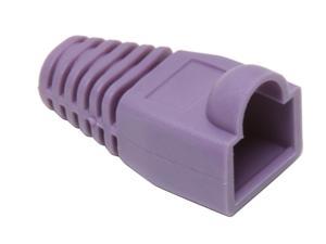 BYTECC C6BOOT-P Purple Color Snagless Boots for RJ45, 50-Pack