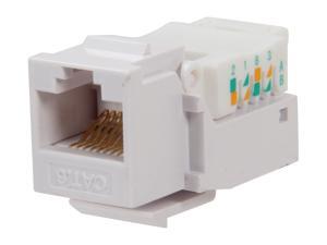 BYTECC RJ45TL-W Cat. 6 Tool Less Keystone Jack - White BYTECC RJ45TL-W Cat. 6 Tool Less Keystone Jack - White