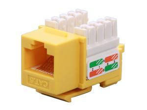 BYTECC RJ45PD-Y RJ45PD-Y Cat. 6 Punch Down Keystone Jack - Yellow BYTECC RJ45PD-Y RJ45PD-Y Cat. 6 Punch Down Keystone Jack - Yellow