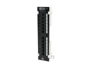 TRIPP LITE N050-012 12-Port Cat5e Wall Mount Patch Panel 568B, RJ45 Ethernet