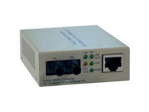 Tripp Lite Fiber Optic - 10/100BaseT to 100BaseFX-ST Multimode Media Converter, 2km, 1310nm (N784-001-ST) Tripp Lite Fiber Optic - 10/100BaseT to 100BaseFX-ST Multimode Media Converter, 2km, 1310nm (N784-001-ST)