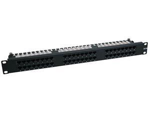 TRIPP LITE 48-Port 1U Rackmount Cat6 110 High Density Patch Panel, 568B, RJ45 Ethernet