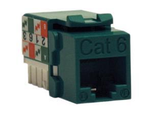 TRIPP LITE N238-001-GN Cat6/Cat5e 110 Style Punch Down Keystone Jack - Green