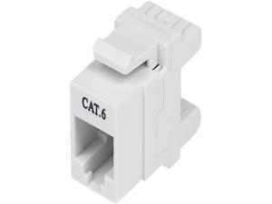 StarTech.com 180? Cat 6 Keystone Jack - RJ45 Ethernet Cat6 Wall Jack White - 110 Type StarTech.com 180? Cat 6 Keystone Jack - RJ45 Ethernet Cat6 Wall Jack White - 110 Type