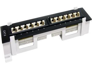StarTech.com C6PANL4512 12 Port CAT6 Patch Panel At And T 110 Angled StarTech.com C6PANL4512 12 Port CAT6 Patch Panel At And T 110 Angled