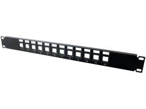 C2G 03857 12-Port Blank Keystone / Multimedia Patch Panel