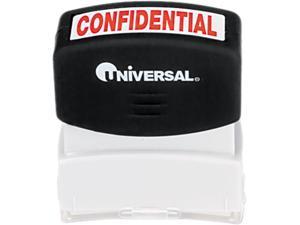 Message Stamp, Confidential, Pre-Inked/Re-Inkable, Red