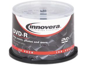 DVD-R Discs, Hub Printable, 4.7GB, 16x, Spindle, Matte White, 50/Pack 46830 DVD-R Discs, Hub Printable, 4.7GB, 16x, Spindle, Matte White, 50/Pack 46830