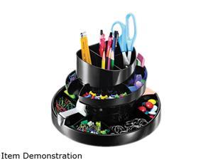 Officemate Rotary Organizer 16 Compartments 10-1/4"x10-1/4" 6-3/4" BK 26255 Officemate Rotary Organizer 16 Compartments 10-1/4"x10-1/4" 6-3/4" BK 26255