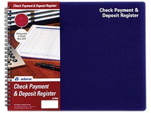 Adams AFR60 Check Payment & Deposit Register - 96 Sheet(s) - 11" x 8 1/2" Sheet Size - White Sheet(s) - 1 Each Adams AFR60 Check Payment & Deposit Register - 96 Sheet(s) - 11" x 8 1/2" Sheet Size - White Sheet(s) - 1 Each