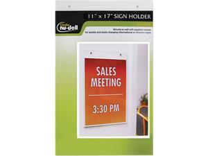 Clear Plastic Sign Holder, Wall Mount, 11 X 17 Clear Plastic Sign Holder, Wall Mount, 11 X 17