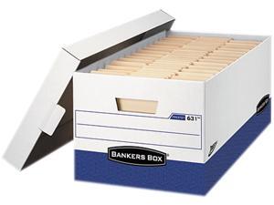 Fellowes 0063101 - Bankers Box Presto Maximum Strength Storage Box, Ltr 24", 12" x 24" x 10", WE, 12/Carton