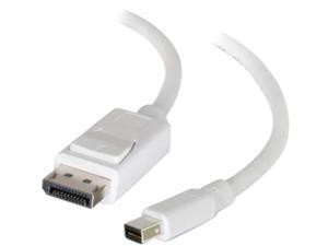 10FT MINI DISPLAYPORT&TRADE; TO DISPLAYPORT&TRADE; ADAPTER CABLE 4K 30HZ - WHITE