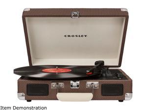 Crosley Cruiser Deluxe Portable 3-Speed Bluetooth Turntable, Tweed (For Parts) Crosley Cruiser Deluxe Portable 3-Speed Bluetooth Turntable, Tweed (For Parts)
