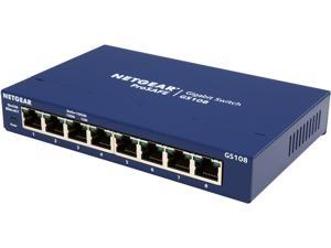 NETGEAR ProSafe 8-Port Gigabit Ethernet Desktop Switch (GS108)
