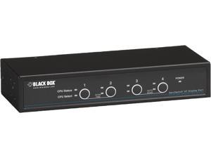 Black Box KV9704A DT Series DT KVM Switch DisplayPort with USB and Audio - 4-Port