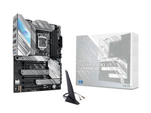 ASUS ROG STRIX Z590-A GAMING WIFI II IntelZ590 LGA 1200 ATX motherboard with PCIe 4.0, 14+2 teamed power stages, Two-Way AI Noise Cancelation, AI Overclocking, AI Cooling, AI Networking, WiFi 6.