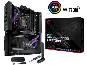 ASUS ROG Maximus Z690 Extreme (WiFi 6E) LGA 1700(Intel®12th&13th Gen) EATX gaming motherboard (PCIe 5.0, DDR5,24+1 105A power stages,5x M.2,1xPCIe 5.0 M.2,10Gb&2.5Gb LAN,2xThunderbolt 4 onboard.