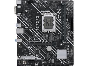 ASUS PRIME H610M-E D4 LGA 1700 (Intel 12th Gen) mATX Motherboard (PCIe 4.0, DDR4, 2xM.2 slots, 1Gb LAN, DisplayPort/HDMI/D-Sub, USB 3.2 Gen 1 ports, SATA 6 Gbps, COM header, RGB header)