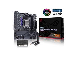 ASUS ROG CROSSHAIR X670E GENE WIFI 6E Socket AM5 (LGA 1718) Ryzen 7000 mATX gaming motherboard micro ATX(16 + 2 power stages, PCIe® 5.0, DDR5 support, USB 3.2 Gen 2x2 front-panel connector