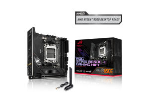 ASUS ROG Strix B650E-I Gaming WiFi AMD B650 AM5 Ryzen™ Desktop 9000 8000 & 7000 mini-ITX mITX motherboard, 10+2  power stages, DDR5, 2x M.2 slot, PCIe® 5.0, 2.5G LAN, WiFi 6E, USB 3.2 Gen 2x2 Type-C