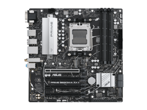 ASUS Prime B650M-A AX II AMD B650(Ryzen 7000) Micro-ATX motherboard(DDR5 6400+(OC) , PCIe 5.0 M.2 support, 2.5Gb Ethernet, Wi-Fi 6, DisplayPort, HDMI,USB 3.2 Gen 2 ports, front USB 3.2 Gen 1 Type-C
