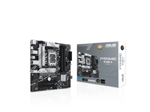 ASUS PRIME B760MA Intel B760 LGA 170013th and 12th Gen mATX motherboard PCIe 40DDR5 two M2 slots Realtek 25Gb Ethernet DisplayPort Dual HDMI SATA 6 Gbps rear USB 32 Gen 2