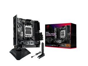 ASUS ROG STRIX X870-I GAMING WIFI AMD AM5 X870 Mini ITX mITX motherboard 10+2+1 power stages, Dynamic OC Switcher, Core Flex, DDR5 AEMP, WiFi 7, 2x M.2, PCIe® 5.0, Q-Release Slim, USB4®, AI OCing & Ne