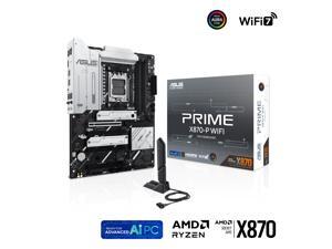 ASUS PRIME X870-P WIFI AMD AM5 X870 ATX motherboard 14+2+1 80A DrMOS power stages, DDR5, PCIe 5.0 , PCIe 5.0 x16, Q-Release, 4x M.2 , Wi-Fi 7, Q-Antenna, 2.5Gb LAN, USB4, USB Type-C, BIOS FlashBack