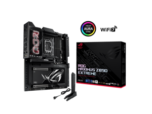 ASUS ROG MAXIMUS Z890 EXTREME Intel® Z890 LGA 1851 E-ATX motherboard, Advanced AI PC-ready, 24+2+1+2 stages, DDR5, WiFi7, 2.5G/10G LAN, PCIe® 5.0 M.2, Thunderbolt™ 5, USB Type-C®, AI OC, 5” LCD Screen