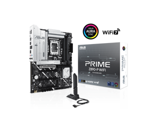 ASUS PRIME Z890-P WIFI Z890 LGA 1851 ATX motherboard, Intel® Core™ Ultra Series 2 Ready, Advanced AI PC-ready, 14+1+1+2 power stage, DDR5, PCIe® 5.0, Thunderbolt™ 4 USB Type-C®, 4x M.2, Wi-Fi 7, 2.5Gb