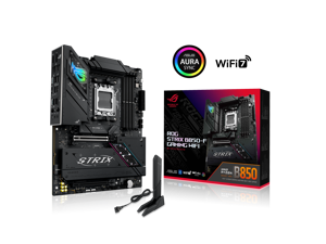 ASUS ROG STRIX B850-F GAMING WIFI AMD AM5 B850-F ATX motherboard 16+2+2 power stages, AI PC, DDR5 AEMP, WiFi 7, 4x M.2, PCIe 5.0, total support of 19 USB, 20Gbps Type-C, AI Networking II, Aura Sync