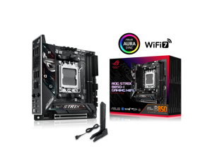 ASUS ROG STRIX B850-I GAMING WIFI AMD AM5 B850 Mini-ITX mITX motherboard 10+2+1 stages, DDR5 , 2.5G LAN, WiFi 7, 2x M.2, PCIe 5.0 x16, USB 20Gbps Type-C, AI Overclocking, AI Networking II, Aura Sync